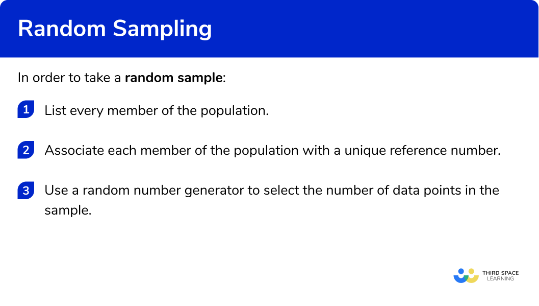Random Sampling GCSE Maths Steps, Examples & Worksheet