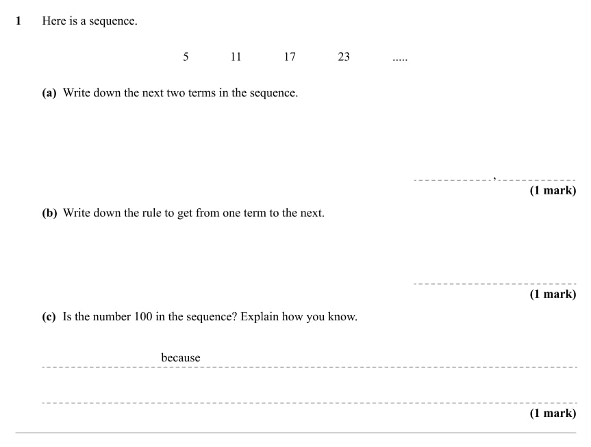 Year 8 Maths Test With Answers And A Mark Scheme [FREE]
