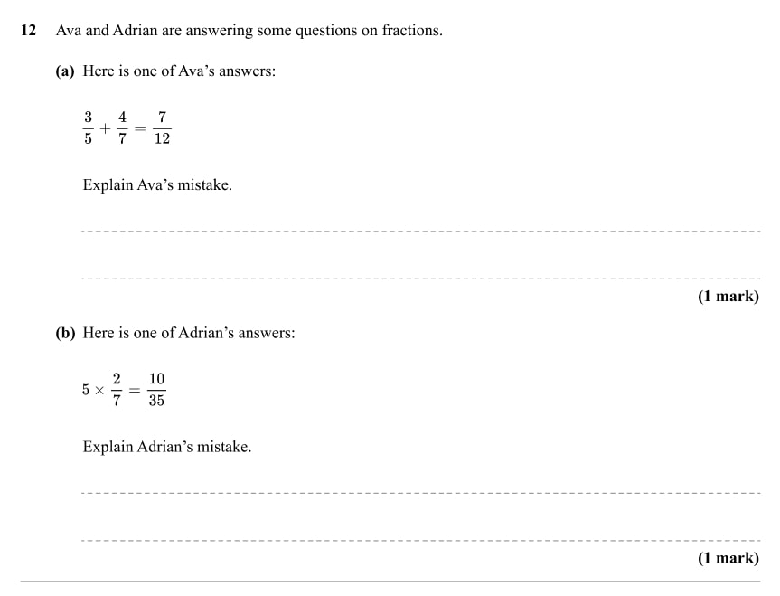 Year 8 Maths Test With Answers And A Mark Scheme [FREE]