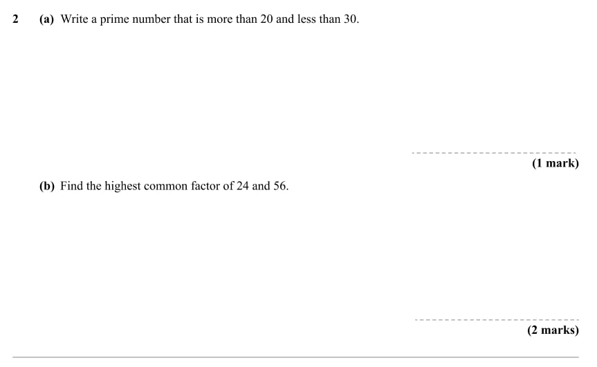 Free Year 9 Maths Test With Answers And Mark Scheme