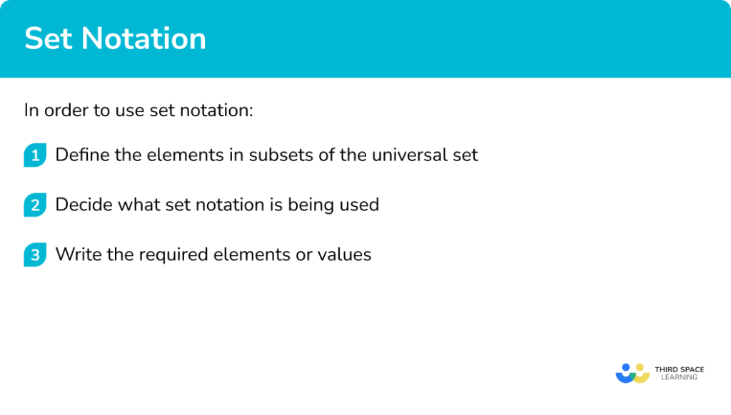Set Notation GCSE Maths Steps, Examples & Worksheet