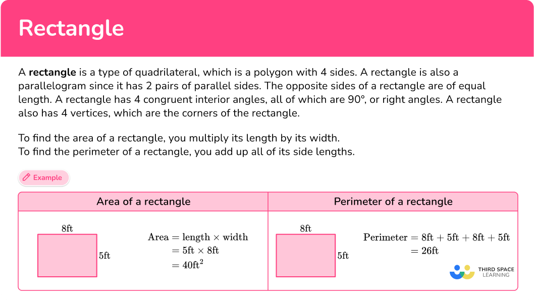Rectangle Definition, Steps, Examples & Questions