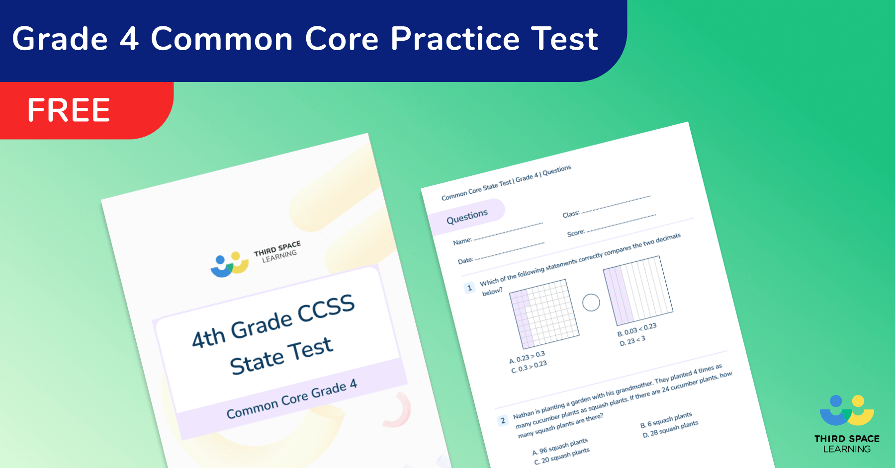 4th Grade Math Test And Answer Key: Prep For State Assessments