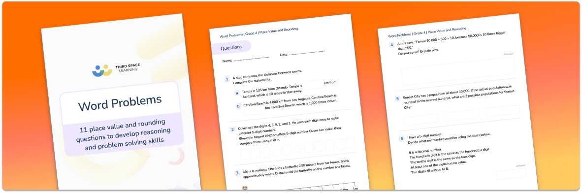 [FREE] Word Problems Grade 4 Place Value and Rounding