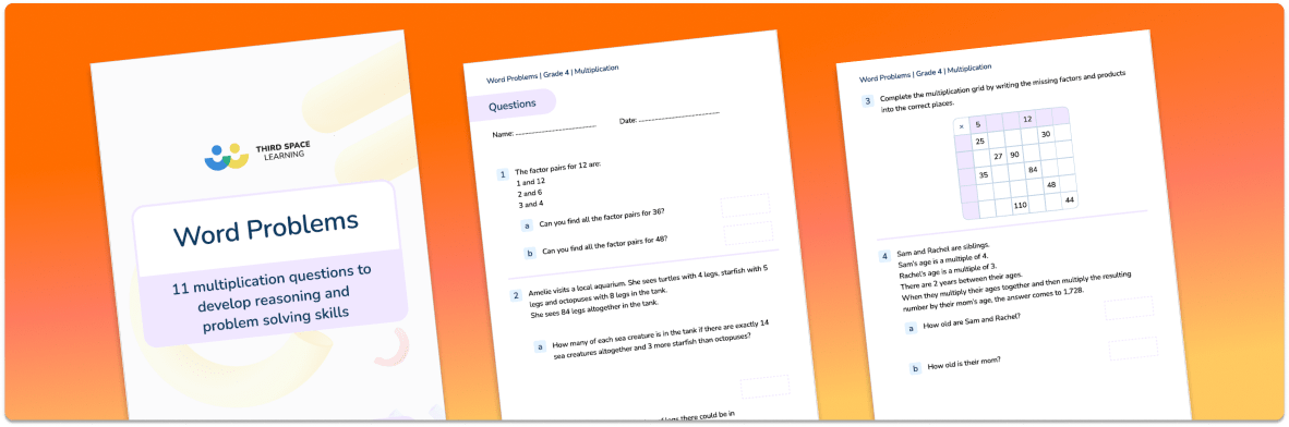 [FREE] Word Problems Grade 4 Multiplication