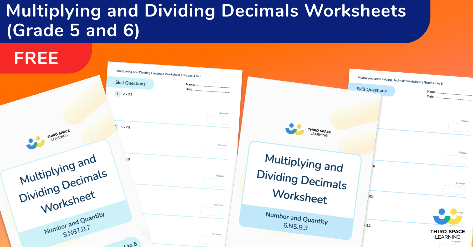 [FREE] Multiplying And Dividing Decimals Worksheets