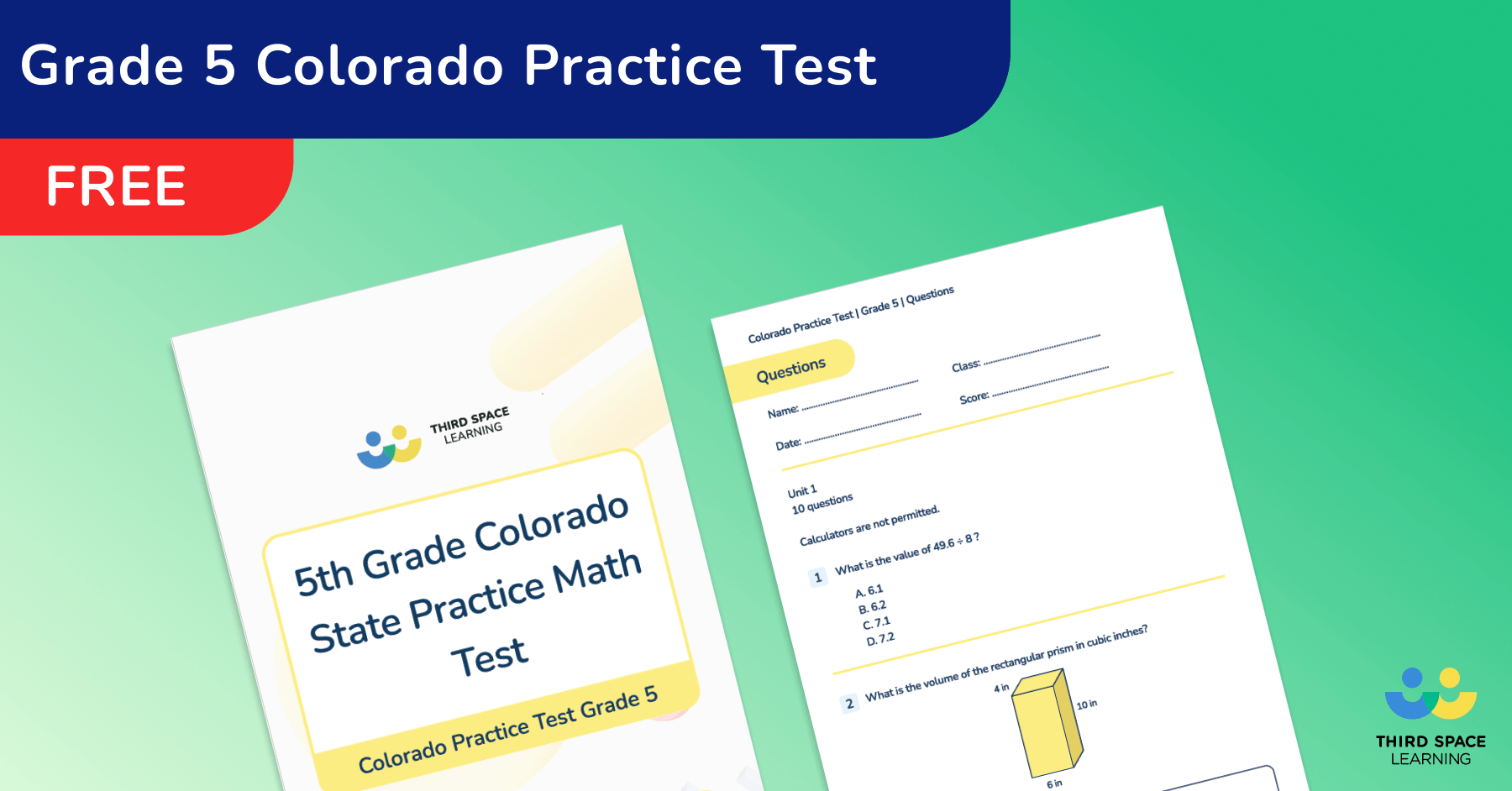 [FREE] 5th Grade Colorado CMAS Practice Test