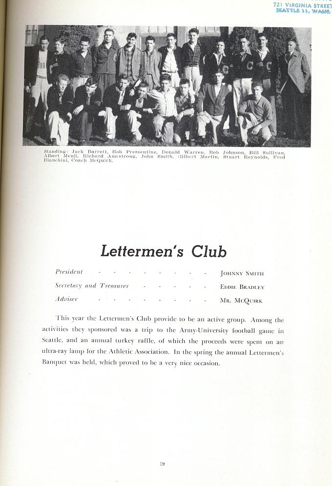 Concrete High School 1940 Annual Concrete Skagit, WA