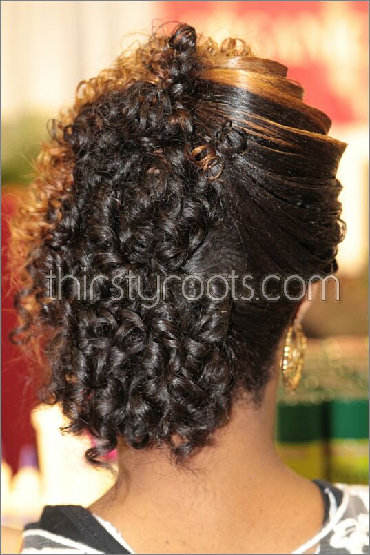 relaxed hairstyles updos