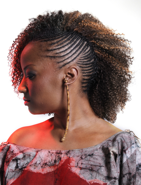 One side cornrows braided hairstyle - thirstyroots.com ... (458 x 600 Pixel)