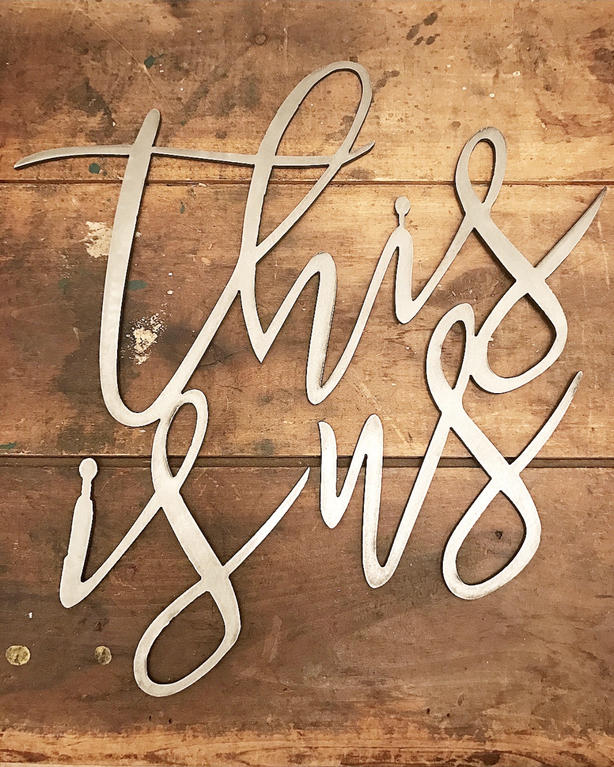 This Is Us Large Sign Home Decor Farmhouse Decor Metal Wall Decor