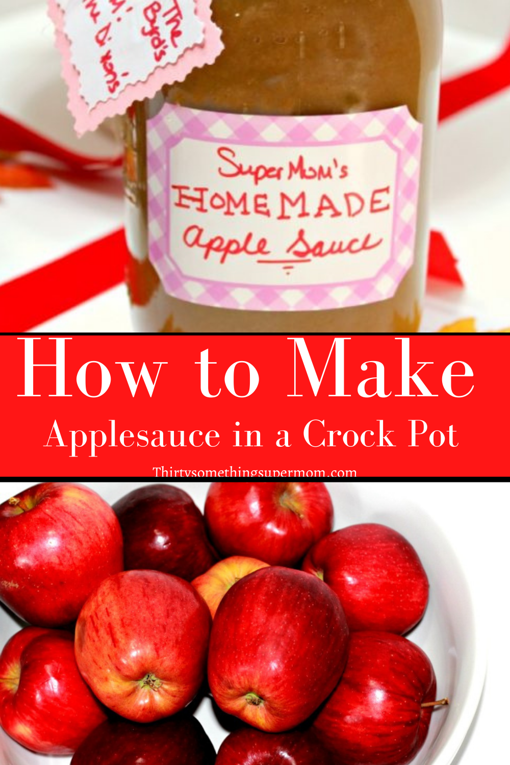 How to Make Applesauce In a Crockpot ThirtySomethingSuperMom
