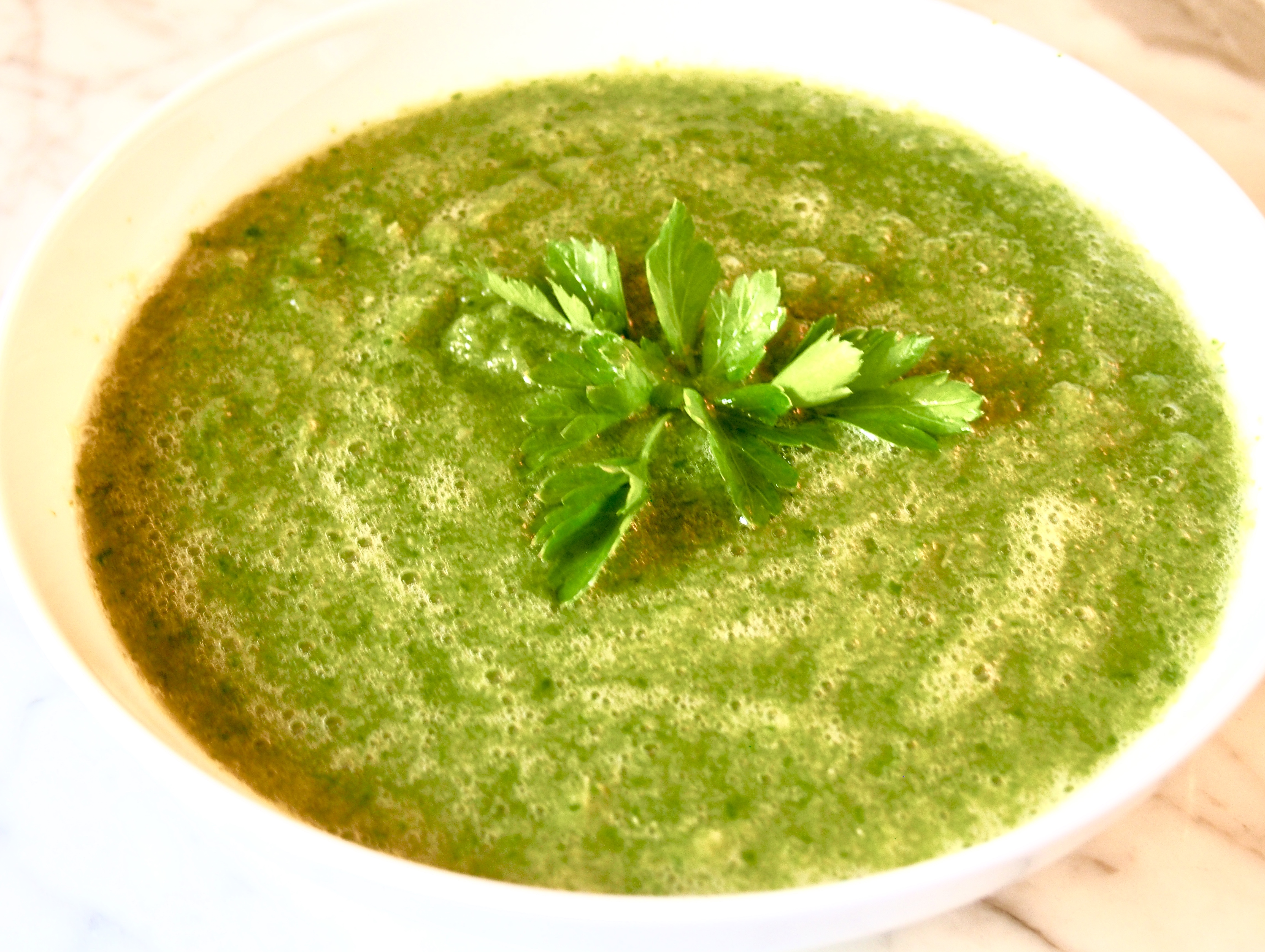 Raw Vegan Green Blender Soup this art called life
