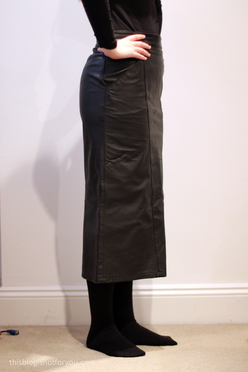 Refashion it! A leather mini skirt This Blog Is Not For You