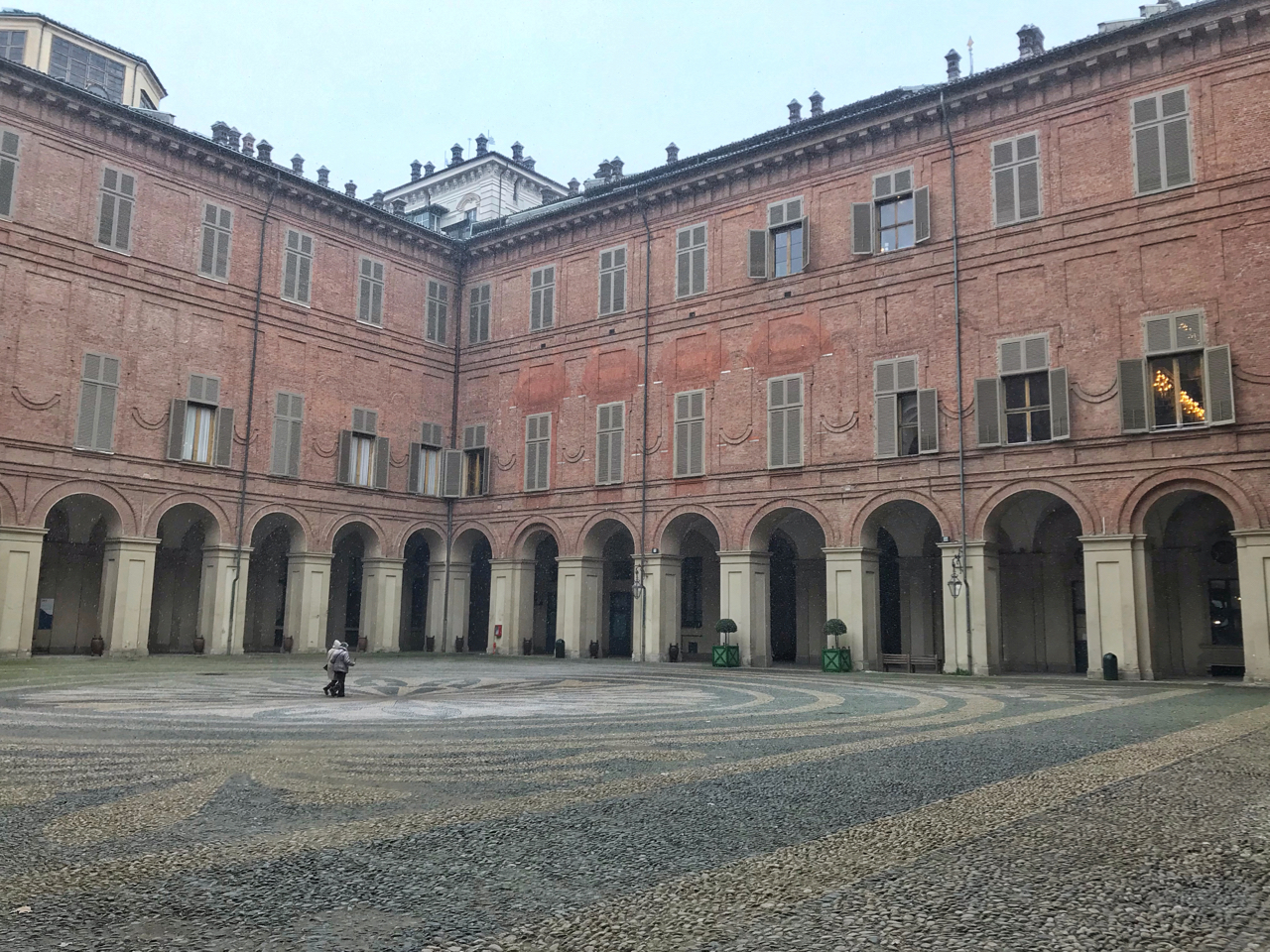 Snow in Turin This blue marble