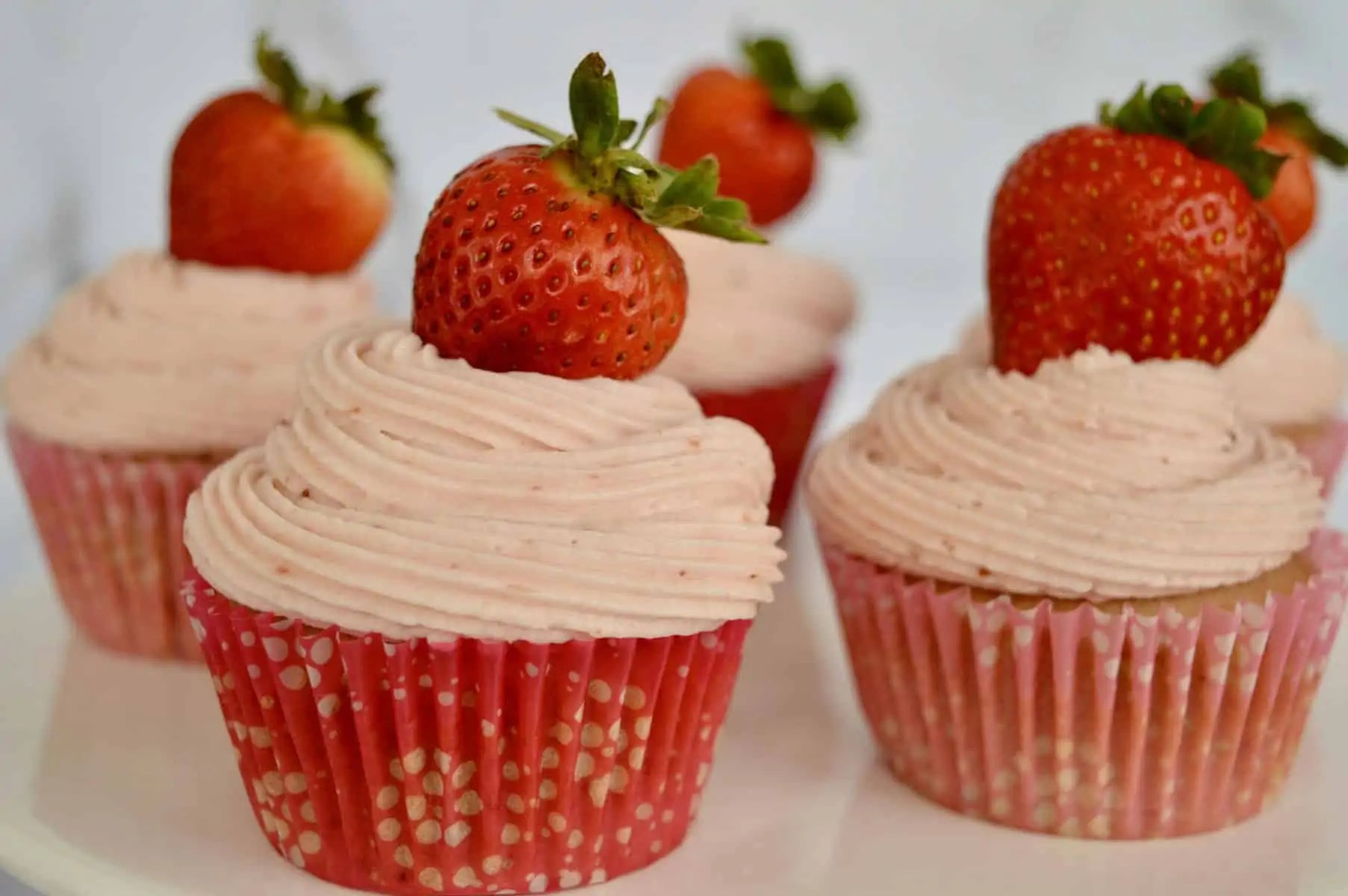 Strawberry Cupcakes from Scratch This Delicious House