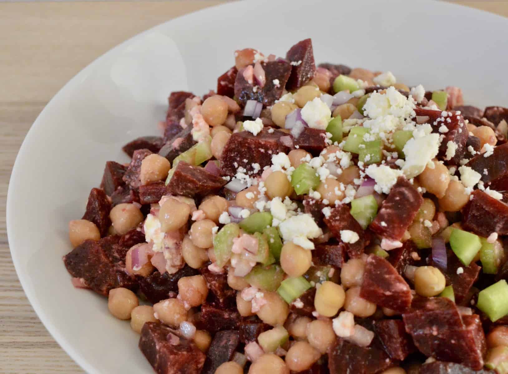 Beet Salad Feta & Garbanzo Beans This Delicious House