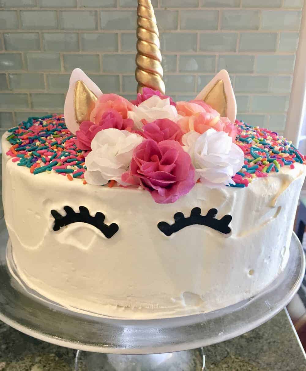 Unicorn Ice Cream Cake StepbyStep Instructions This Delicious House