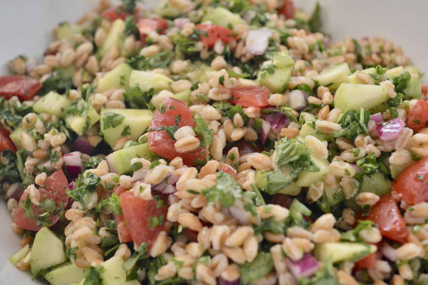 Farro Tabbouleh Salad Farro Tabouli This Delicious House