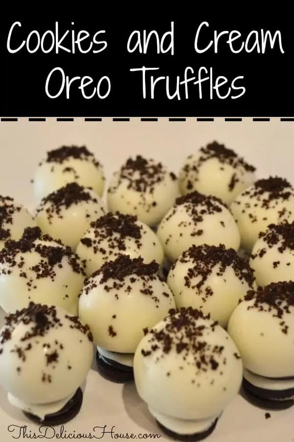 Cookies and Cream Oreo Truffles This Delicious House