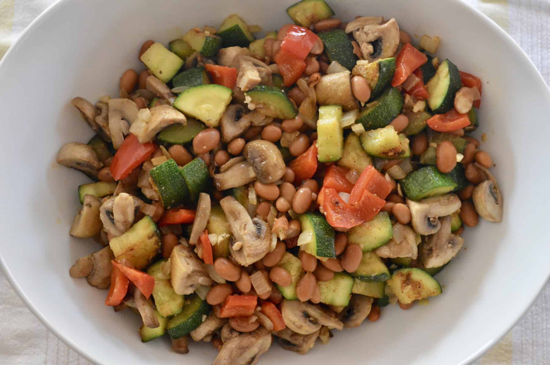 Pan Roasted Vegetables Beans This Delicious House