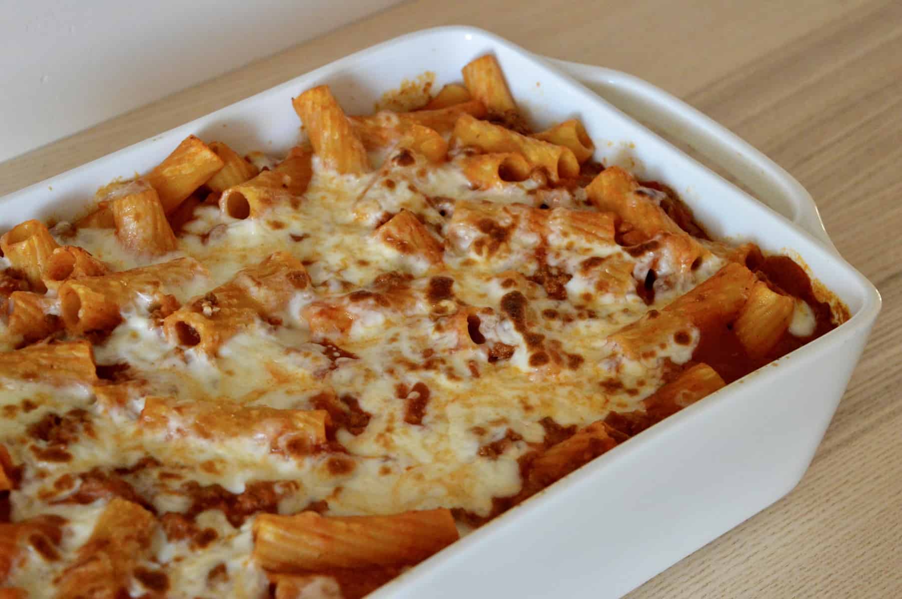 Baked Ziti with Meat Sauce This Delicious House