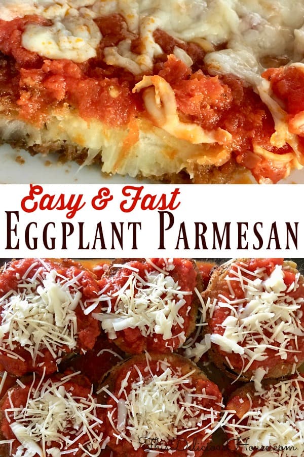 Easy Eggplant Parmesan Simple Fast Recipe This Delicious House