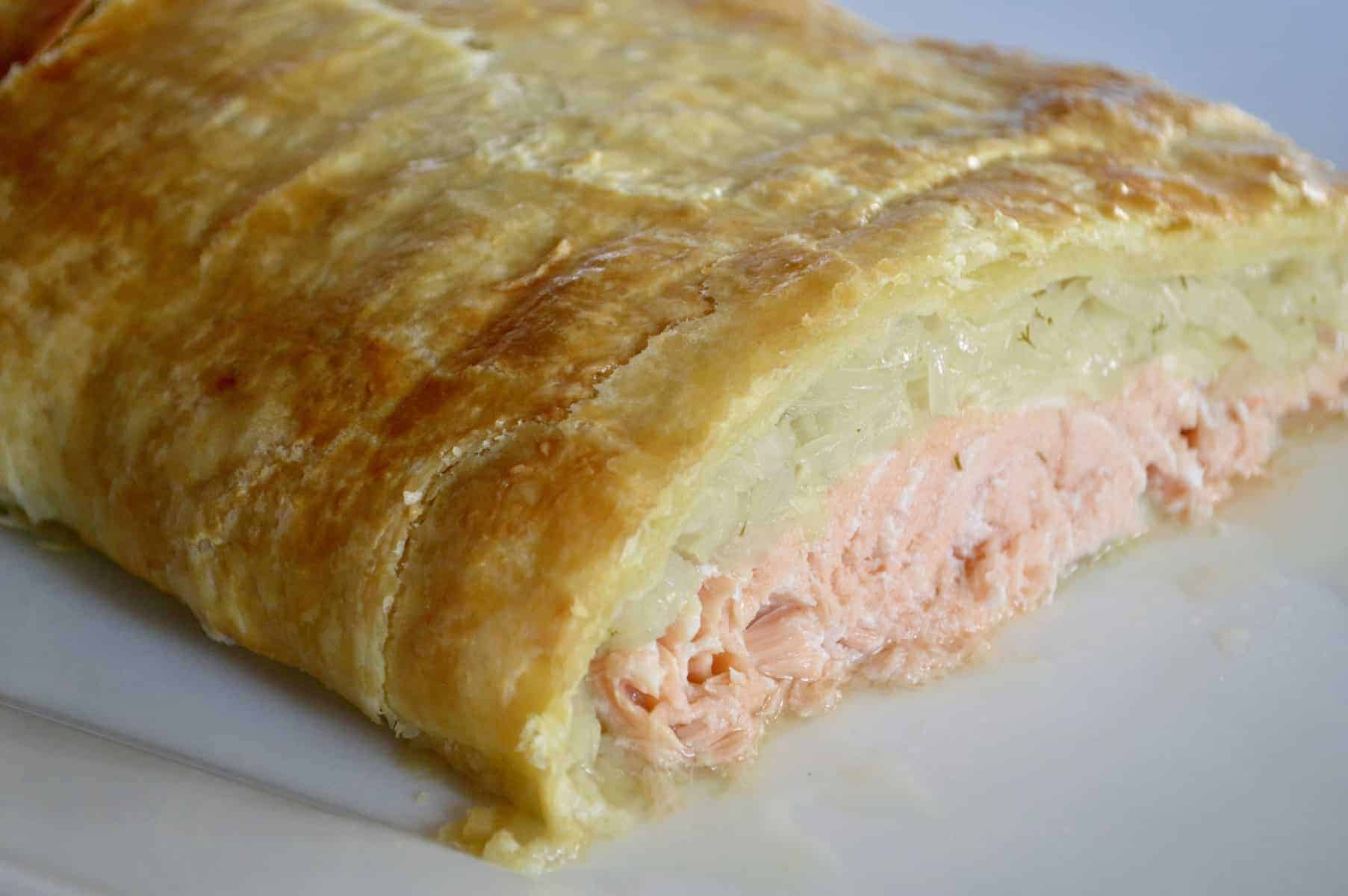 Salmon Wellington Dijon Dill Sauce This Delicious House