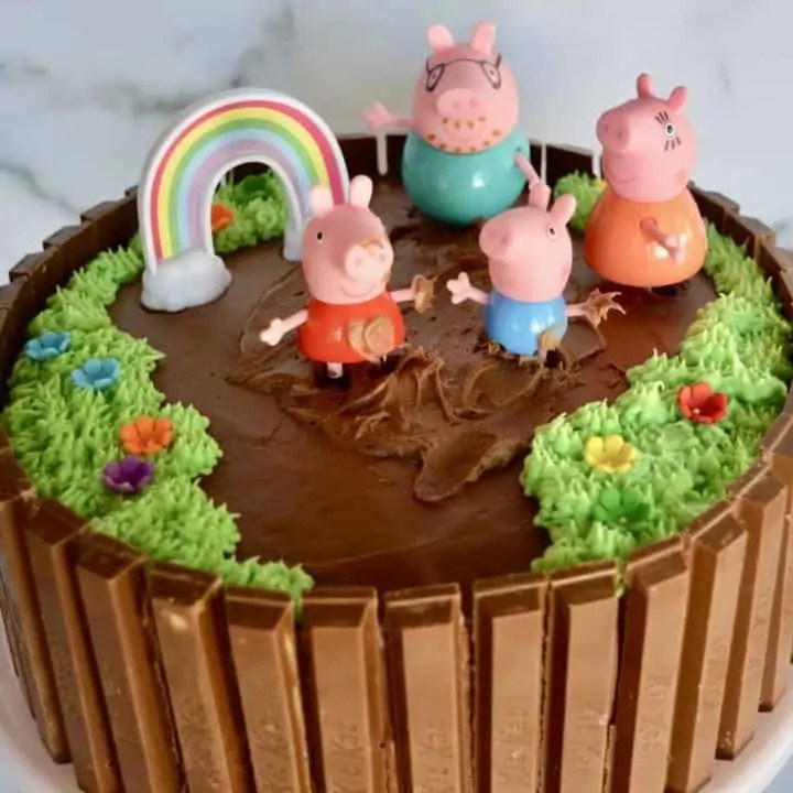Peppa Pig Birthday Cake Kit Kat Cake This Delicious House