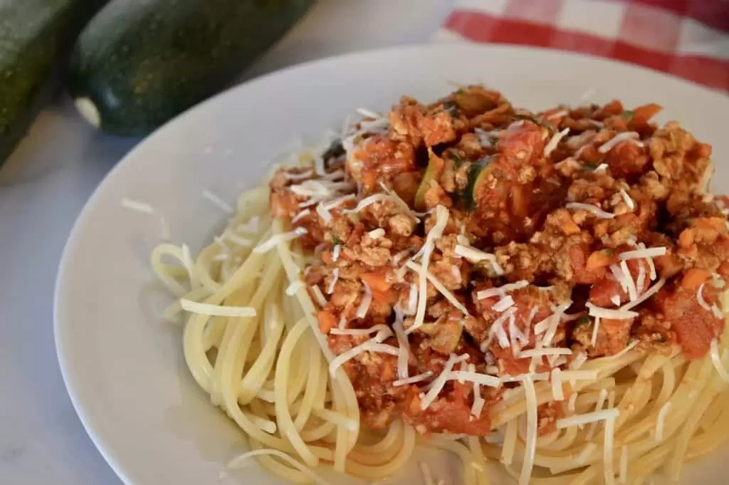 Turkey Vegetable Spaghetti Healthy Bolognese This Delicious House