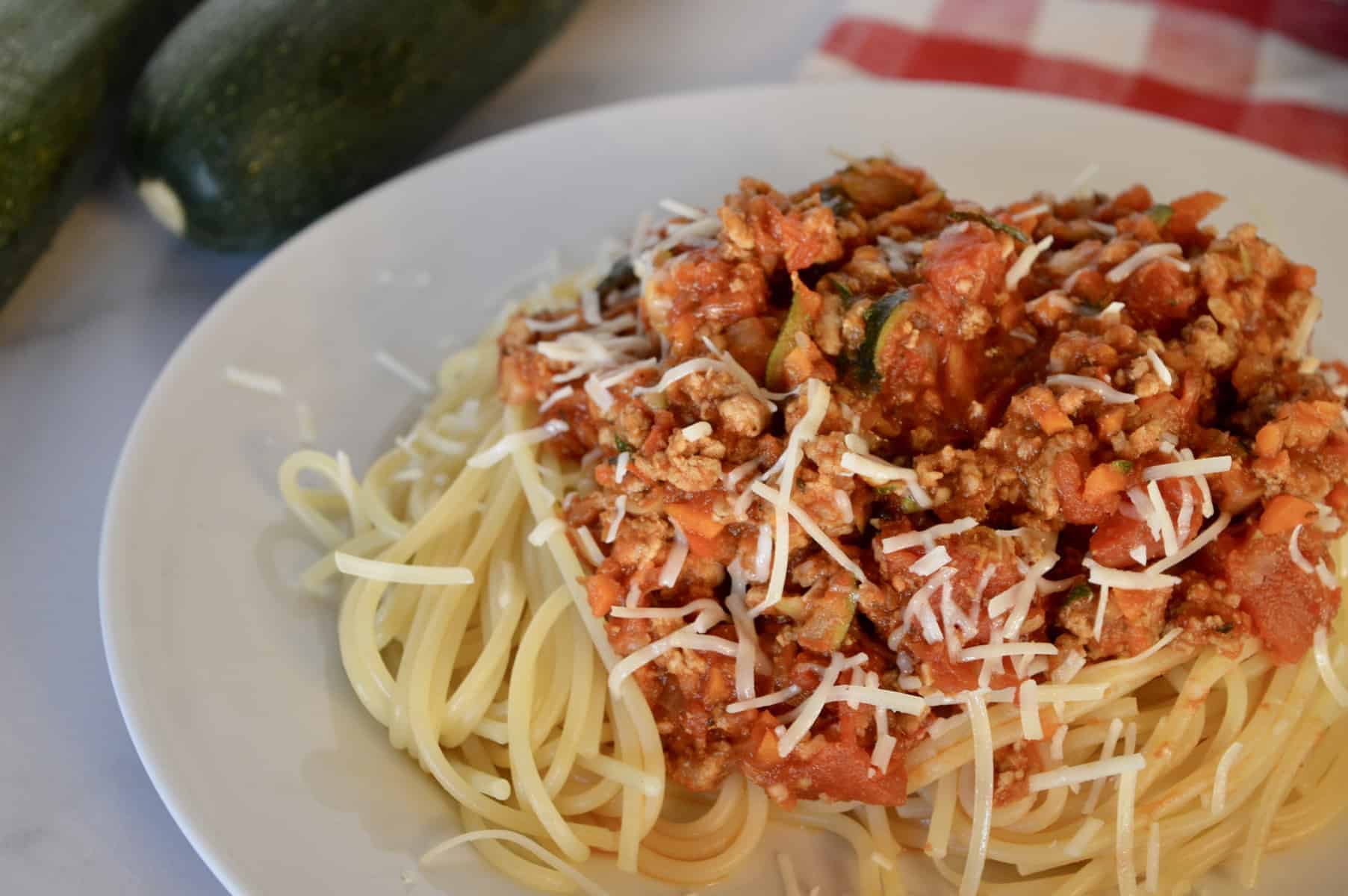 Turkey Vegetable Spaghetti Healthy Bolognese This Delicious House