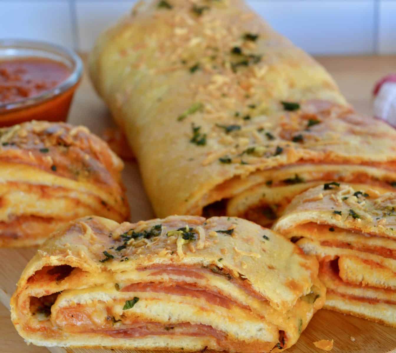 Italian Stromboli Recipe Salami & Mozzarella This Delicious House