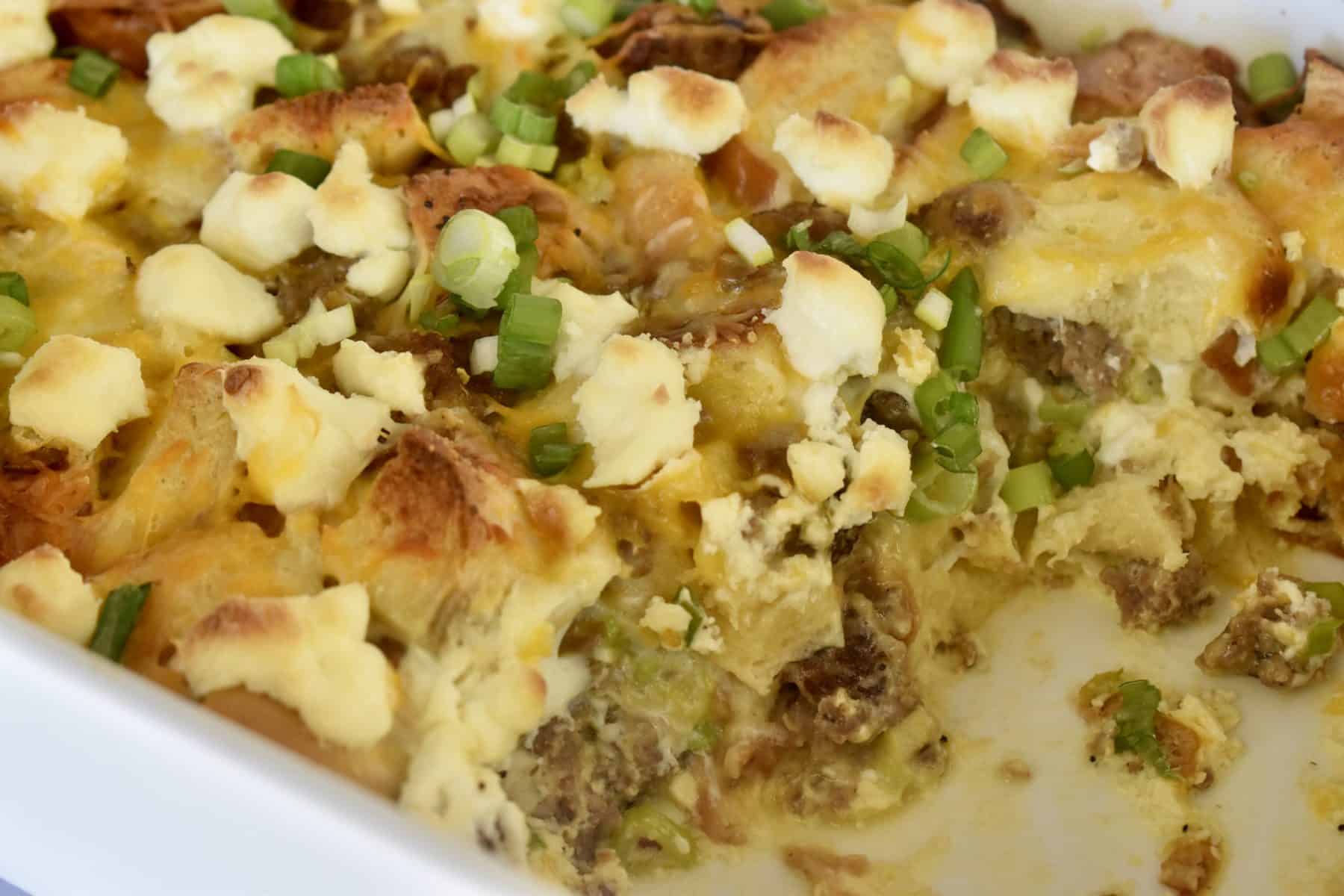 Everything Bagel Sausage Bake This Delicious House