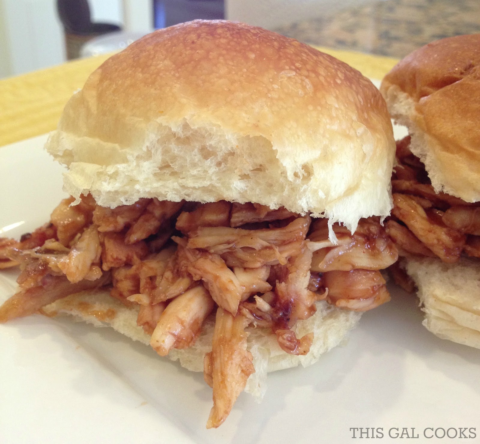 BBQ Chicken Sliders Recipe This Gal Cooks