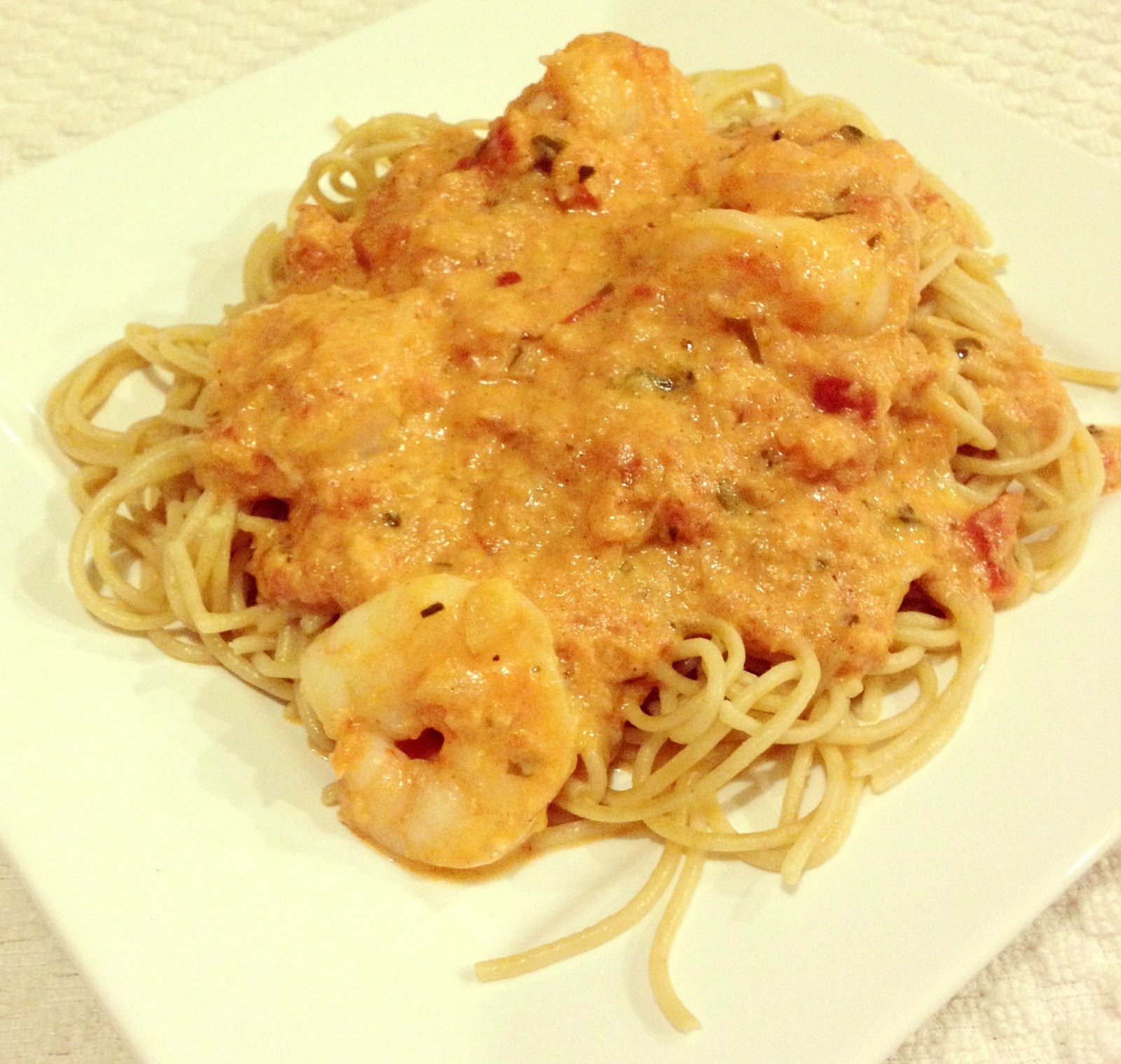 Shrimp Pasta with Spicy Tomato Cream Sauce This Gal Cooks