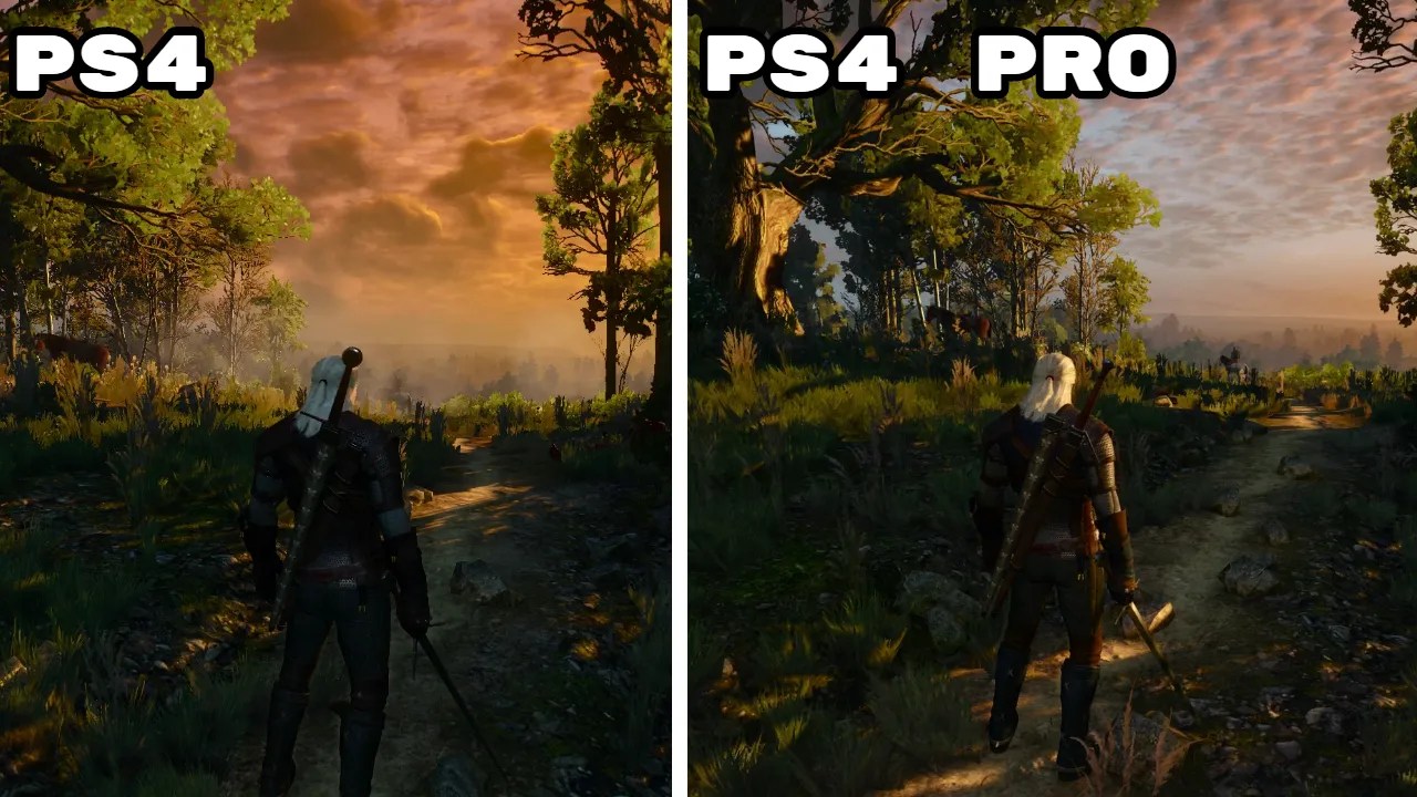 The Witcher 3 PS4 Vs. PS4 Pro Patch Comparison Images Revealed