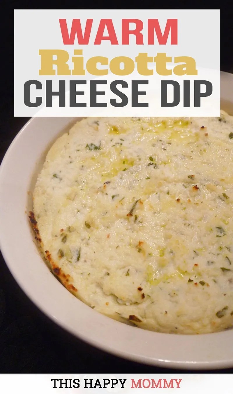 Warm Ricotta Cheese Dip Quick and Easy Party Appetizer Low Fat Dip