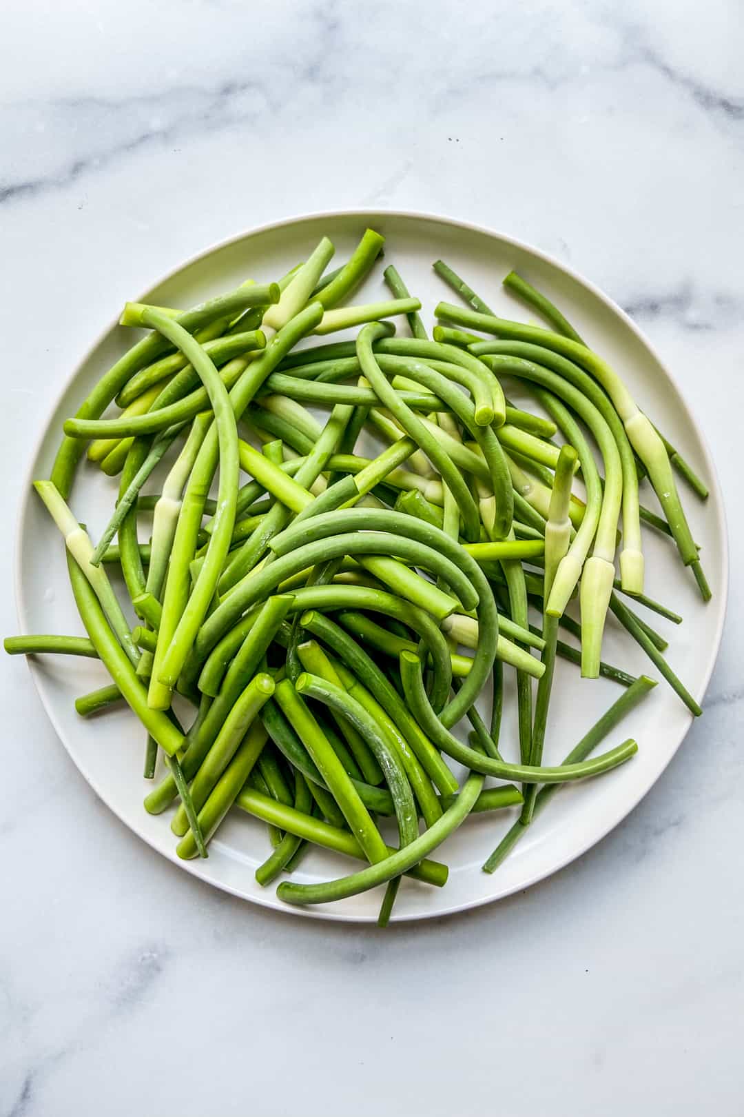 Sautéed Garlic Scapes This Healthy Table
