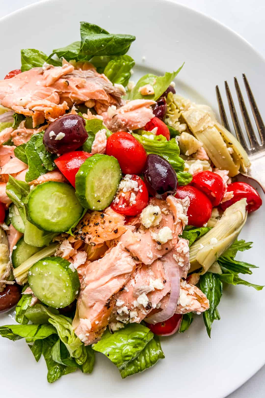 Mediterranean Salmon Salad This Healthy Table