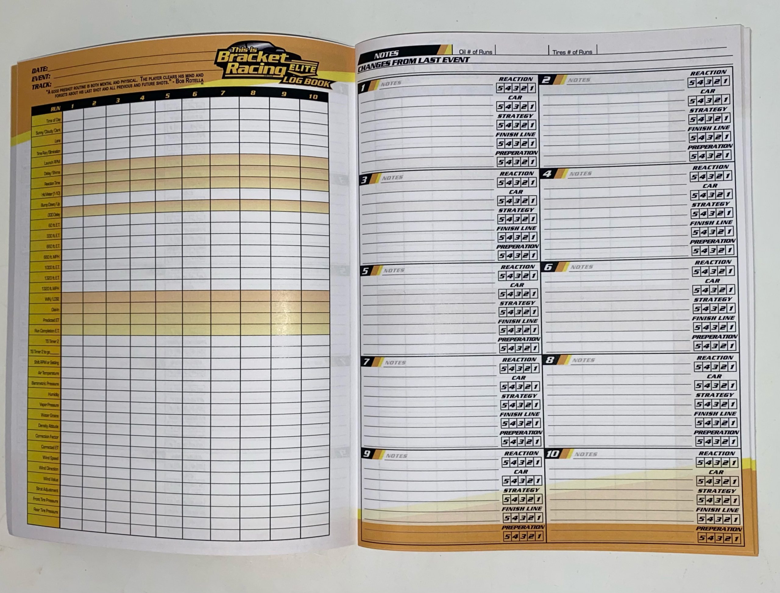 ELITE Log Book This Is Bracket Racing ELITE Log Book This Is Bracket Racing