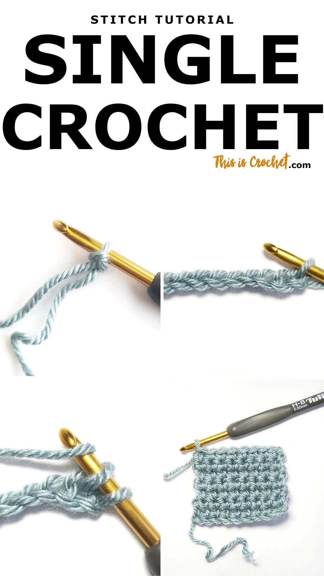 Single Crochet Stitch - This is Crochet