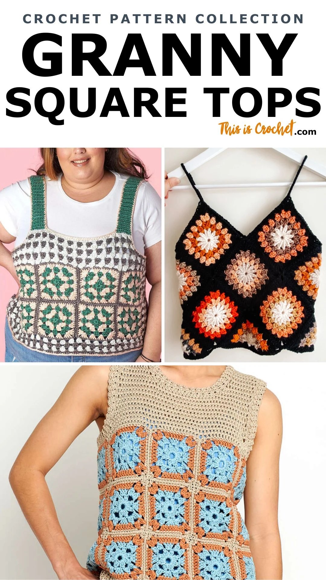 Free Patterns for 14 Of The Best Granny Square Tops This is Crochet
