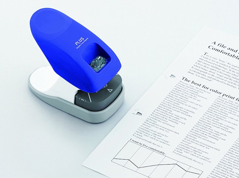 Plus Paper Clinch An EcoFriendly, StapleFree Stapler