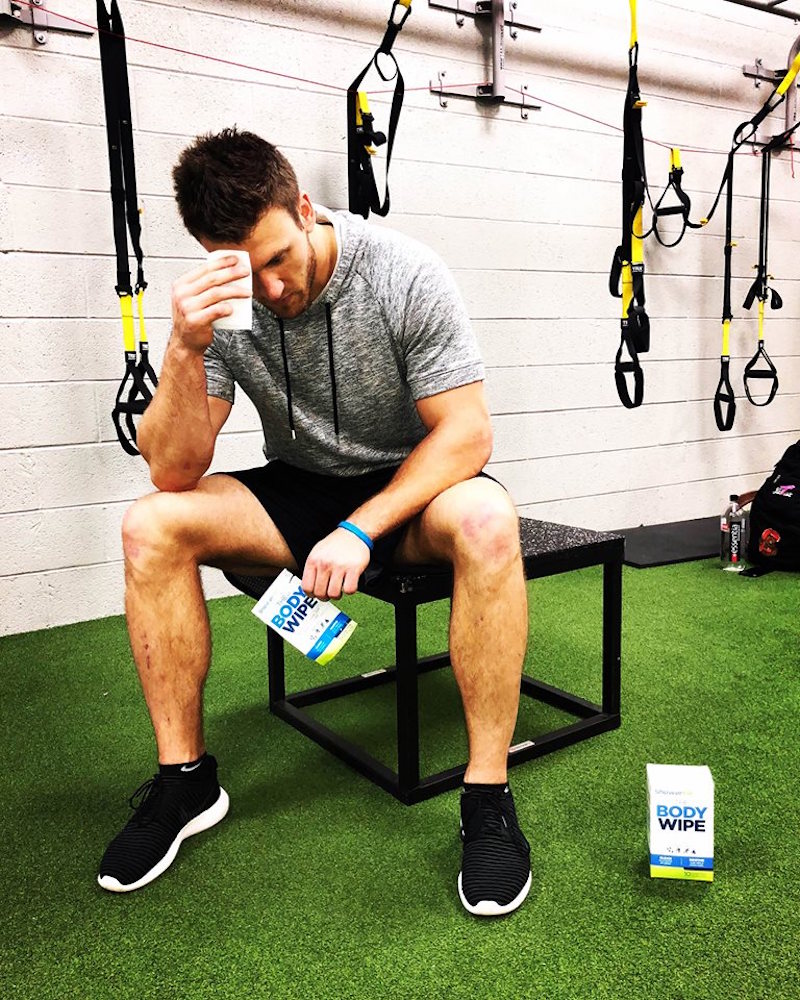 Shower Pill The Athletic Body Wipes for Cleansing and Deodorizing