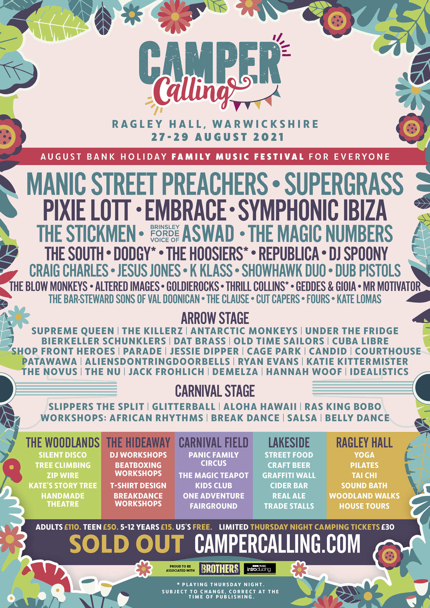CAMPER CALLING 2021 Line Up Announcement This Is Soundcheck