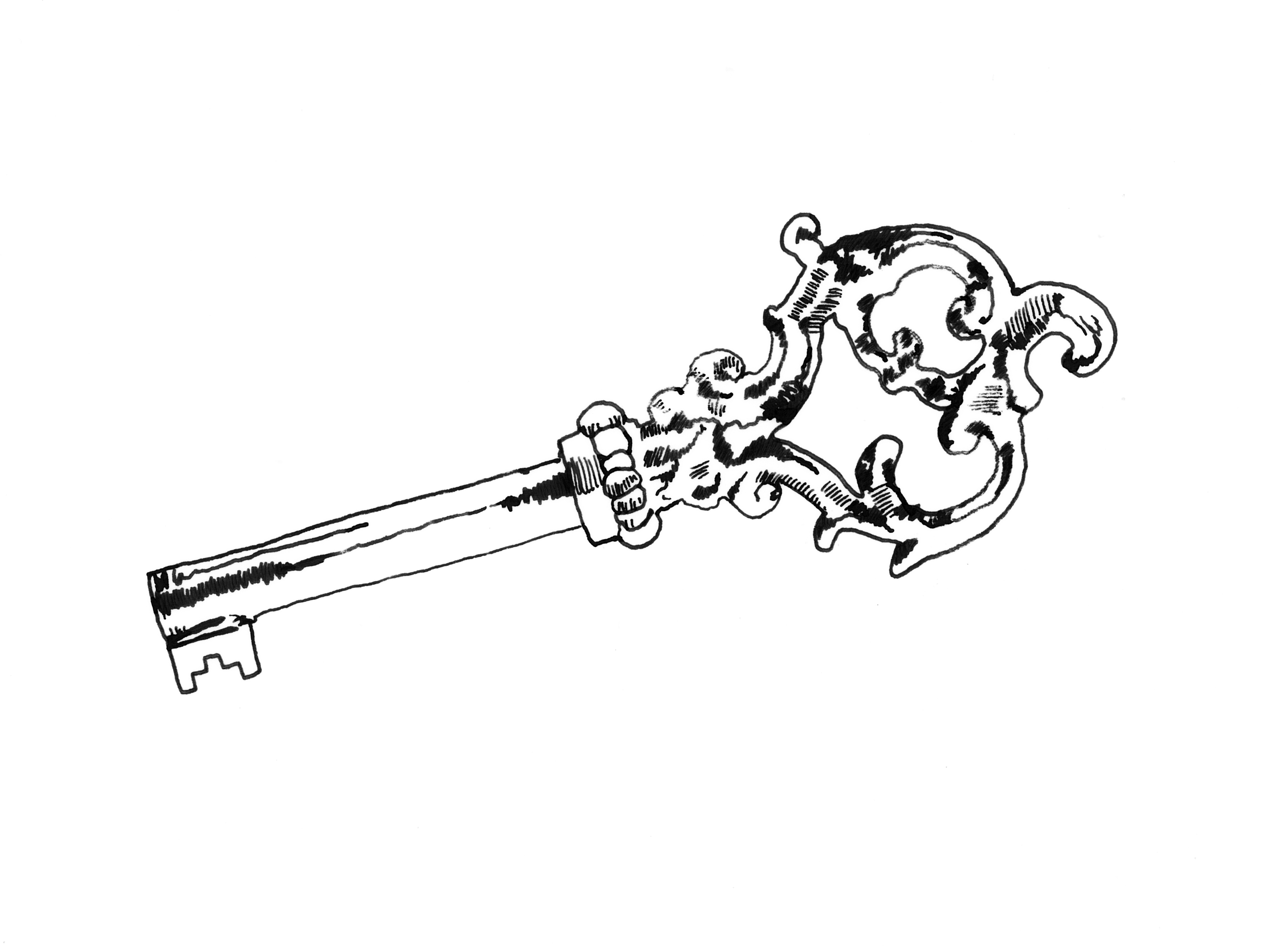 Gallery For > Beautiful Old Key Drawing