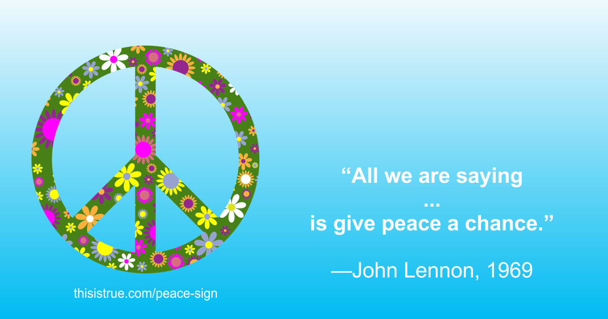 Peace Sign This is True