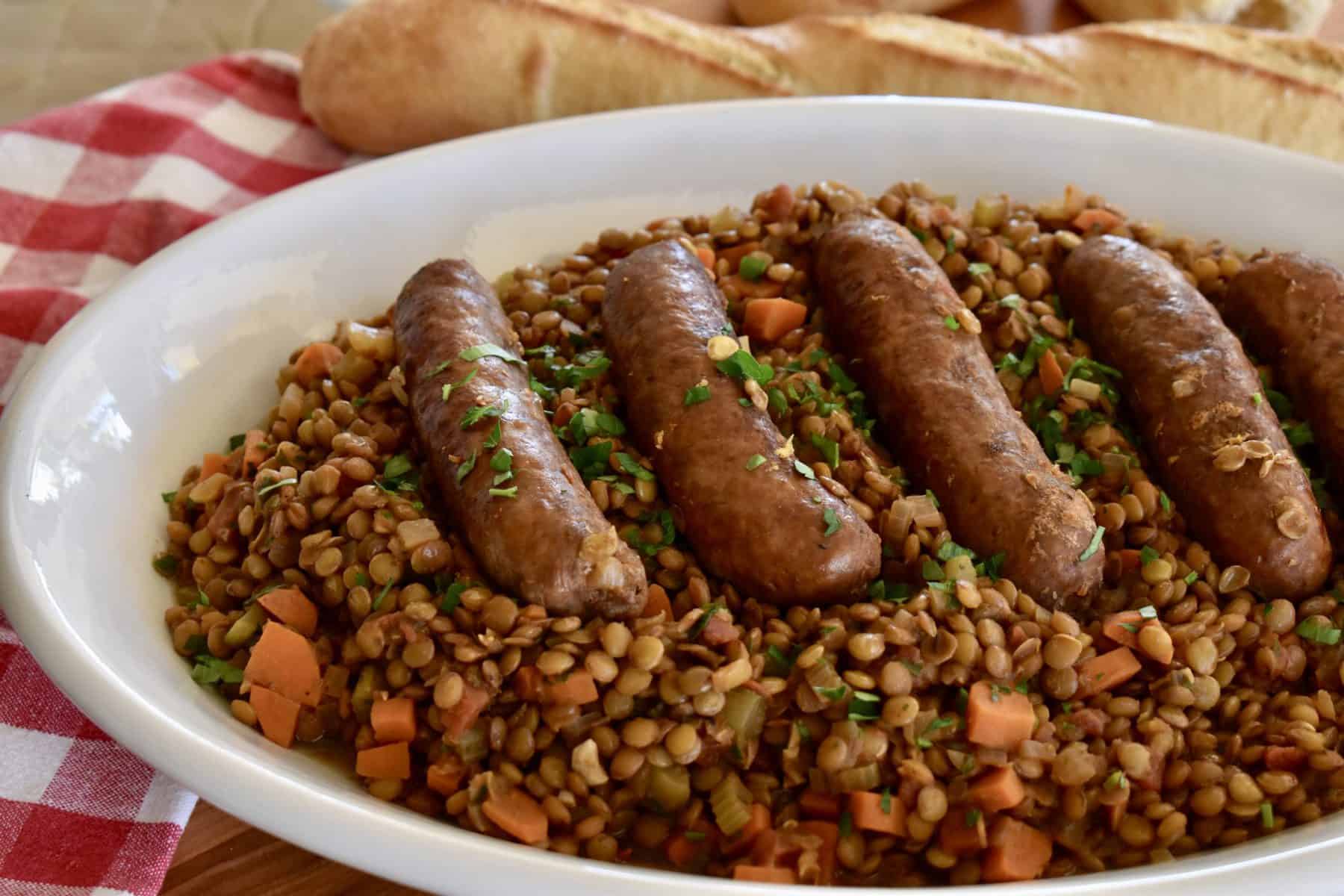 Italian Sausage and Lentils One Pot Recipe This Italian Kitchen