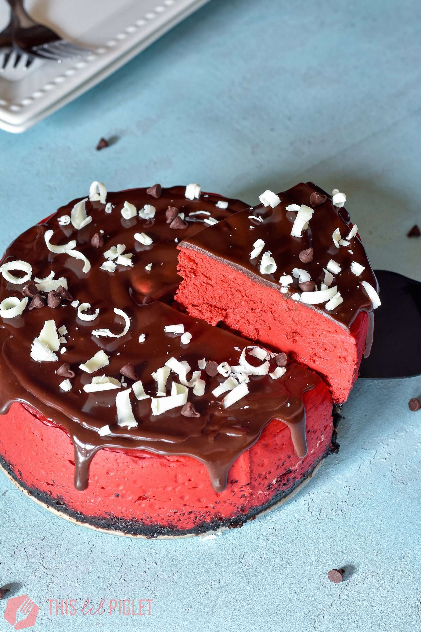 Instant Pot Red Velvet Cheesecake This Lil Piglet