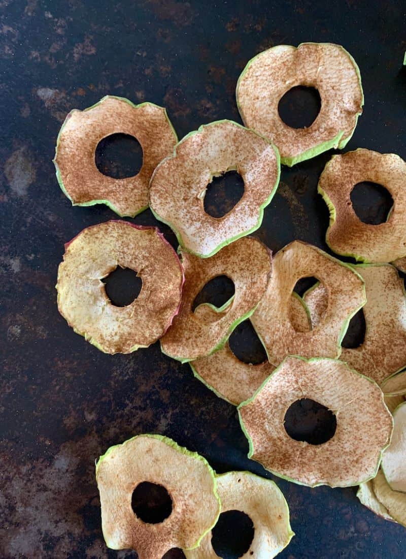 EASY Dehydrated Cinnamon Apples [Oven + Dehydrator]